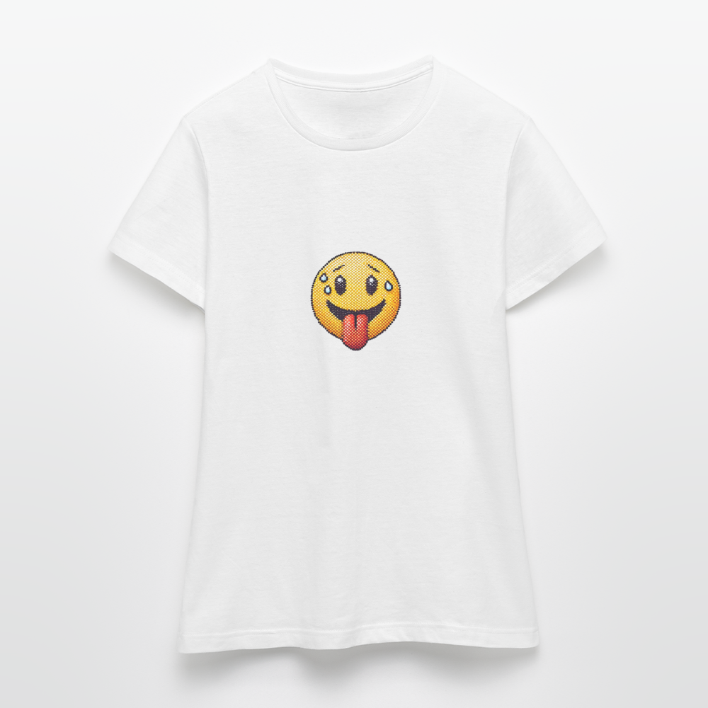 Dotted Emoji Express Tee for Women - Image 4